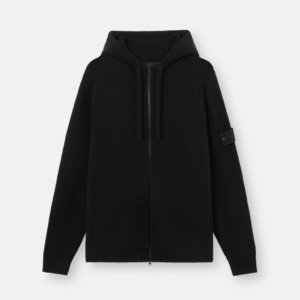 Stone Island Merch Zip-Up Noir Pull