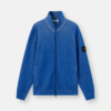 Stone Island Merch Zip-Up Bleu Sweat