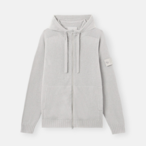 Stone Island Merch Zip-Up Gris Pull